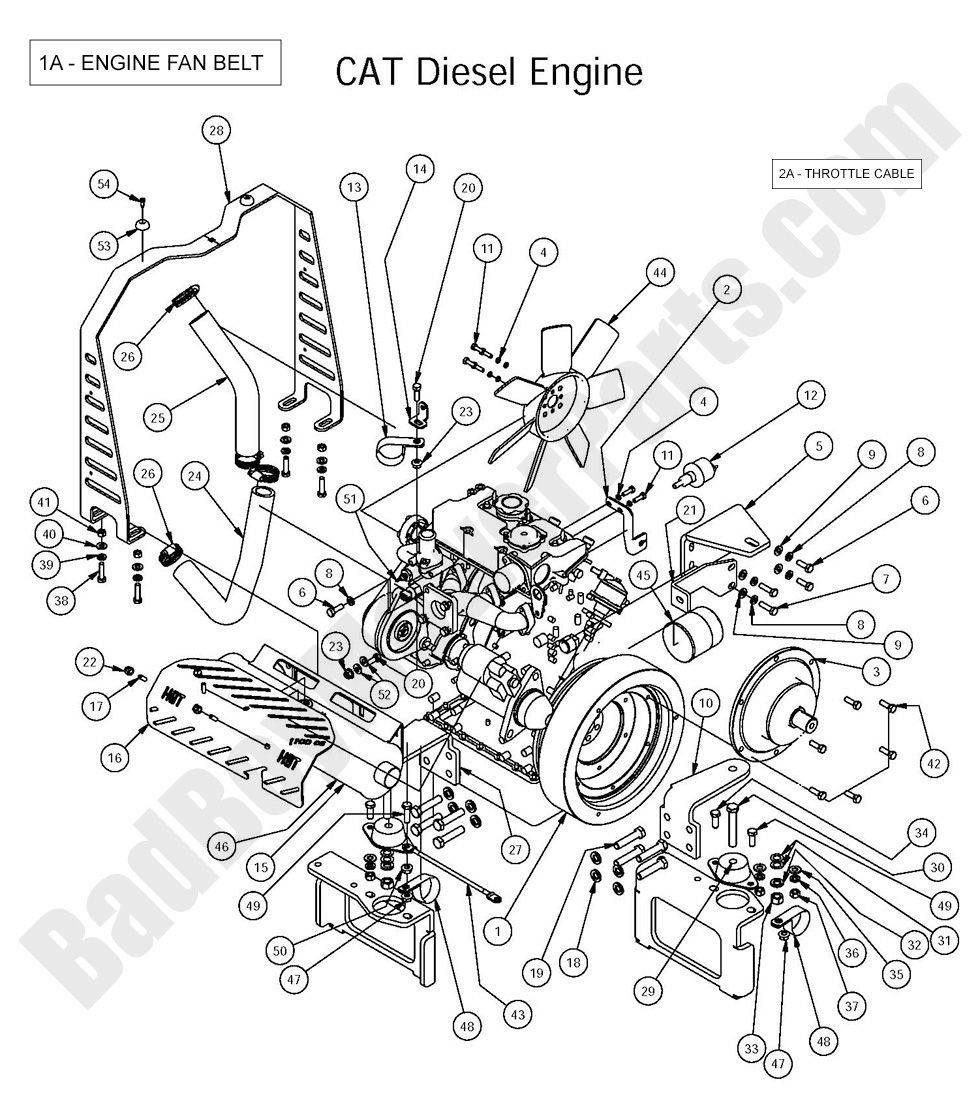 Bad Boy Mower Parts - 2016 Diesel 1500CC|CAT Diesel Engine ... 60 diesel engine part diagram 